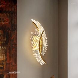 Wall Lamp Modern Gold Designer Light For Bedroom Bedside Sconce LED AC 110V 220V Home Lighting Indoor Decor Fixtures