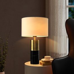 Table Lamps Postmodern All-copper Led El Bedside Lamp Nordic Bedroom Study Office Creative Decorative