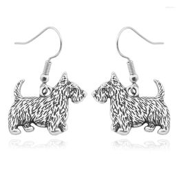 Dangle Earrings 3D Vintage Aberdeen Scottish Terrier Earring Long Big Dog Earing Face Drop For Women Men Brincos 2022 Girls Gifts