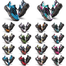Elastic Running Shoes Custom Shoes Men Women DIY White Black Green Yellow Red Blue Mens Trainer Outdoor Sneakers Size 38-46 color168