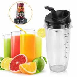 Other Kitchen Tools 1PCS 18oz 24oz 32oz Fruit Juicer Machine Cup Lid Blender Part Kit for NINJA 900W 1000W Blender Accessory Replacement 221116