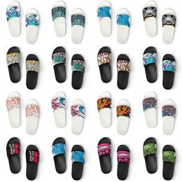 men women custom slippers shoes artoon animal design diy word black white blue red mens trainer 103