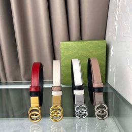 Fashion Reversible Belt Classic Lady Elegant Belts Narrow Cowskin Design for Woman Width 2.0cm With BOX