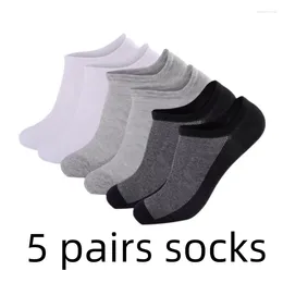 Men's Socks 5 Pairs Men Low Cut Ankle Sock Short Casual Cotton