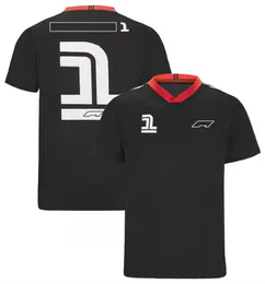 F1 official team uniform summer short sleeve racing suit Men's round neck quick-drying T-shirt