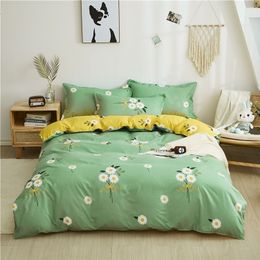 Bedding sets Nordic Simple Set Adult Down Quilt Sheet Double Big Cover Duvet King Size Pillowcase 221116