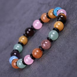 Stone Beaded Bracelets wristband Strand Tiger Eye Rose Quartz Bracelet for Women Gemstone Bangles Fashion Jewellery