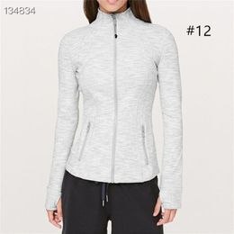 LL-1-1 Exercise Fitness Wear Womens Yoga Outfit Outer Jackets Outdoor Apparel Casual Adult Sportswear Running Long Sleeve Slim