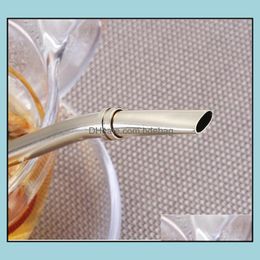 Bar Tools 7 Colors Ecofriendly Stainless Steel Drinking St Spoon Yerba Mate Colorf Filter Mtipurpose Pipette Bar Drop Delivery Home Dhrys