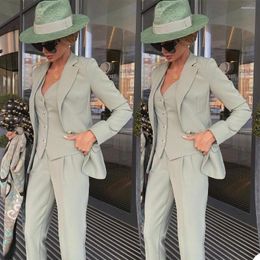 Women's Two Piece Pants Women's Elegant Suits Office Work Uniforms Formal Tuxedos 3 And Blazers