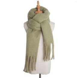 Scarves Large Scarf Women's Long Blanket Chunky Oversized Winter Fall Warm Big Wrap Shawl Fleece For Men