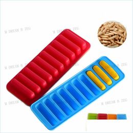 Baking Moulds Finger Biscuit Mould 10 Holes Long Cake Moulds Thumb Chocolate Mods Bakeware Creative Kitchen Baking Tools Drop Delivery Dhxnx