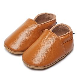 First Walkers Genuine leather soft unisex baby shoes all sorts Colours moccasins slip on infant 221117