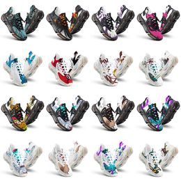 men women custom running shoes artoon animal design diy word black white blue red mens trainer 0266