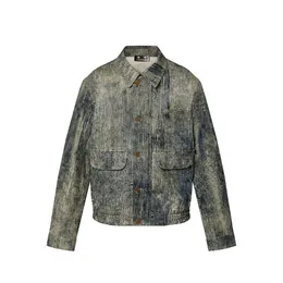 DUYOU Mens Jackets Mono Tailored Denim Jacket Classic Washed Shirts High-End Fashion For Men Women Jacket Tops 851082