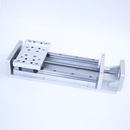 100-500mm Stroke Power-Driven CNC Sliding Table 3D Printer Linear Slider Guide HGR15 Linear Stages SFU1605/1610 Ball Screw Workbench