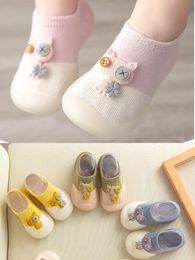 First Walkers Unisex Baby Girls Boys Cute Cartoon Nonslip Cotton Toddler Floor Socks Animal Pattern Walker Shoes for borns 03 Years 221117