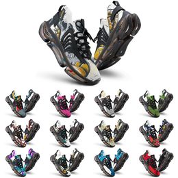 Elastic Running Shoes Custom Shoes Men Women DIY White Black Green Yellow Red Blue Mens Trainer Outdoor Sneakers Size 38-46 color165