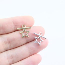 Charms Eruifa 20pcs 15mm Star Gold/Silver Plated Bee Zinc Alloy Pendant Jewelry DIY Necklace Bracelet Earrings 2 Colors