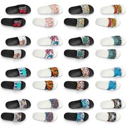 Custom Women Artoon Men Shoes Slippers Animal Design Diy Word Black White Blue Red Mens Trainer 237 136 Wo S s