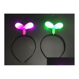 Other Festive Party Supplies Glowing Led Light Up Sapling Headband Cute Kids Women Christmas Birthday Festive Party Hair Sticks Ra Dhmhv