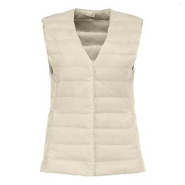 Women's Jackets Women's Winter Hooded Vest Thin And Light Down Coat Casual Western Coats For Women Warm Ladies Womens