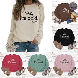 Autumn Womens Sweatshirts Letters Printed Loose Sweater Long Sleeves Casual Tops Fashion Pullover Cotton T Shirt