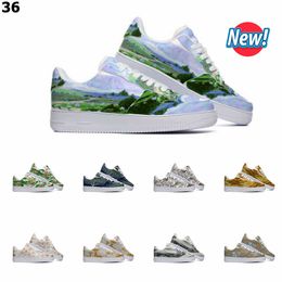 Designer Custom Shoes Men Women Hand Painted Fashion Casual Mens Flat Trainers Sports Outdoor Sneakers Color5