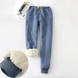 Women's Pants Women's & Capris Women Pant Winter Thick Lambskin Cashmere Warm Loose Female Casual Harlan Long Trousers Plus Size 2022