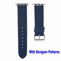 Luxury Designer Watch Straps compatible with Apple Watch Strap 44mm 42mm 40mm 38mm soft leather Replacement for iWatch Series 8/7/6/5/4/3/2/1 SE Fashion G Flower watchband