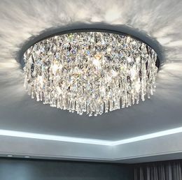 Post-Modern Light Luxury Crystal Chandeliers Living Room Lamp Bedroom Dining Study Simple Modern Atmosphere Household Ceiling Lamp