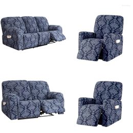 Chair Covers 12 3 Seater Recliner Sofa Cover Elastic Lounger Armchair Jacquard Massage Slipcover Stretch Spandex Deck