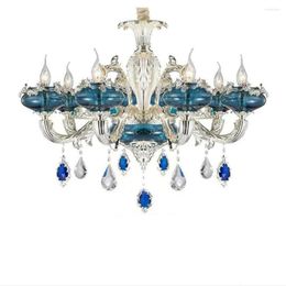 Chandeliers Led E14 European Zinc Alloy Glass Crystal Chandelier Lighting Light Lamp For Foyer Bedroom Dinning Room