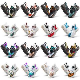 men women custom running shoes artoon animal design diy word black white blue red mens trainer 0130