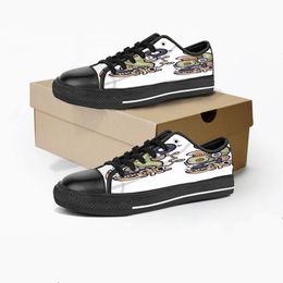 Shoes Diy Custom topMen Low Women Top Canvas Skateboard Sneakers Triple Black Customization Uv Printing Sports Sneakers Wangji 154-15 ization