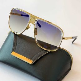 Brille Sonnenbrille Designer Designer Herren Damen Dita Mach Five 2087 Metall Rahmenlos Einteiler Luxusmarke Sonnenbrille Top Qualität Original 2023