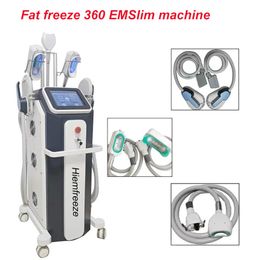 Vertical EMSlim HIEMT Body Muscle Training Shaping Vest Line Cryo Fat Loss Cryolipolysis Body Contouring Machine