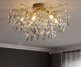Ceiling Lamp Light Vintage Crystal Chandeliers LED for Living Room Dining Room Bedroom Decoration Chandelier