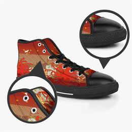 shoesMen Designer Custom casual Sneakers Shoes Canvas Women Fashion Black Orange Mid Cut Breathable Walking Jogging Color1940105