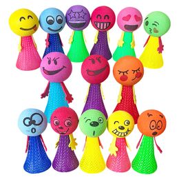 Funny Bounce Decompression Toy With Light Kids Jump Elf Popper Toy Random Color Expression