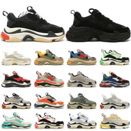 Og Dress Shoes Triple s Men Women Designer Platform Sneakers Black White Beige Dark Red Grey Green Mens Trainers Jogging Walking