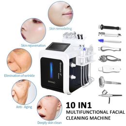 Beauty Equipment 10 In 1 Hydro Dermabrasion Machine Skin Scrubber Peel BIO Deep Cleansing Water Jet Hydro Diamond RF Facial Lifting For Salon Use