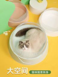 Other Cat Supplies Deodorant Seat Toilet Training Kit Semi Closed Large High Quality Toilette Gatto Home Pet Accessories EI50CT