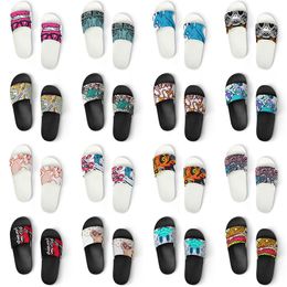 men women custom slippers shoes artoon animal design diy word black white blue red mens trainer 036