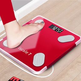 Smart Scales Bluetooth Body Fat Scale Smart Backlit Display Scale Water Muscle Mass BMI Body Weight Bathroom Scale 221117