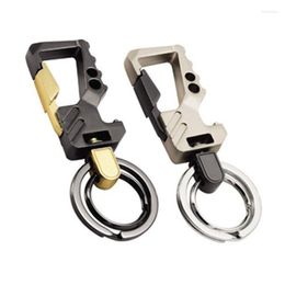 Keychains 2Pcs Key Chains For Men Carabiner Keychain Car Heavy Duty Business Chain With Bottle Opener Women