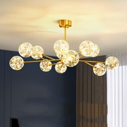 Pendant Lamps Aesthetic Luxury Chandeliers Nordic Creative Round Hallway Indoor Lighting Classic Lustre Salon Decoration