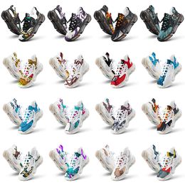 men women custom running shoes artoon animal design diy word black white blue red mens trainer 0147