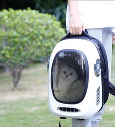 Dog Car Seat Covers Cat Carry USB Intelligent Bags Pet Dogs Cats Temperature Control Backpack Travel Space Cage Breathable Puppy Bag