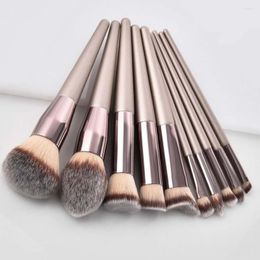 Makeup Brushes Champagne Set For Cosmetic Foundation Powder Blush Eyeshadow Kabuki Blending Make Up Brush Beauty Tool